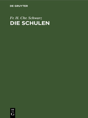cover image of Die Schulen